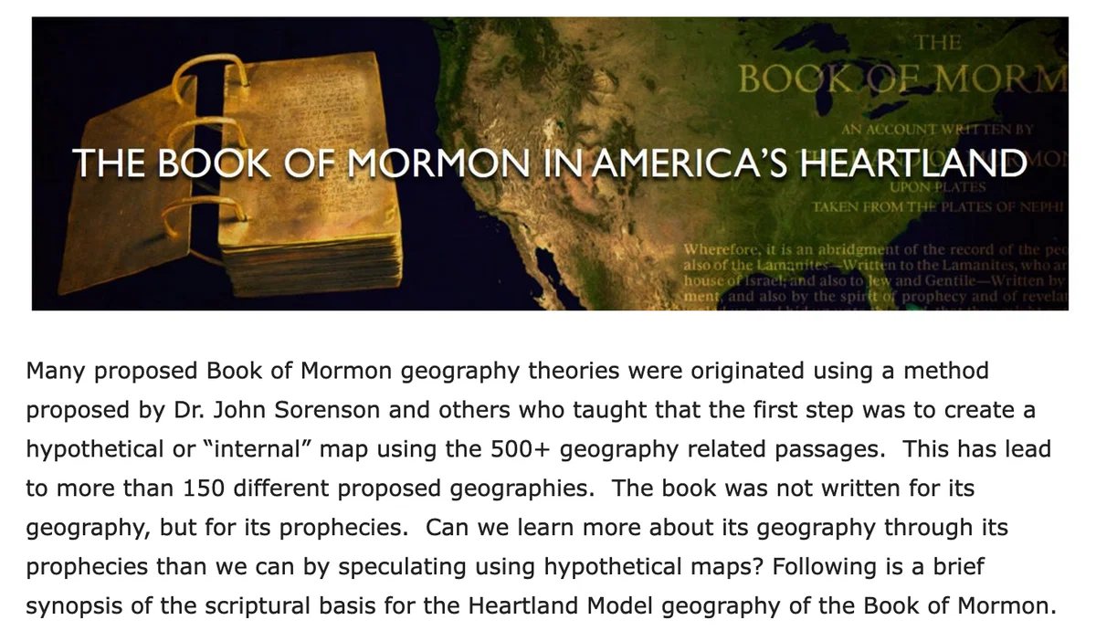Illustration from “Scriptural Basis for Book of Mormon Geography”