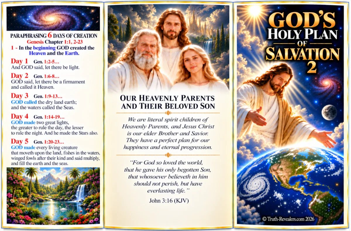 Cover page of the In-Depth “God’s Holy Plan of Salvation 2” tri-fold brochure