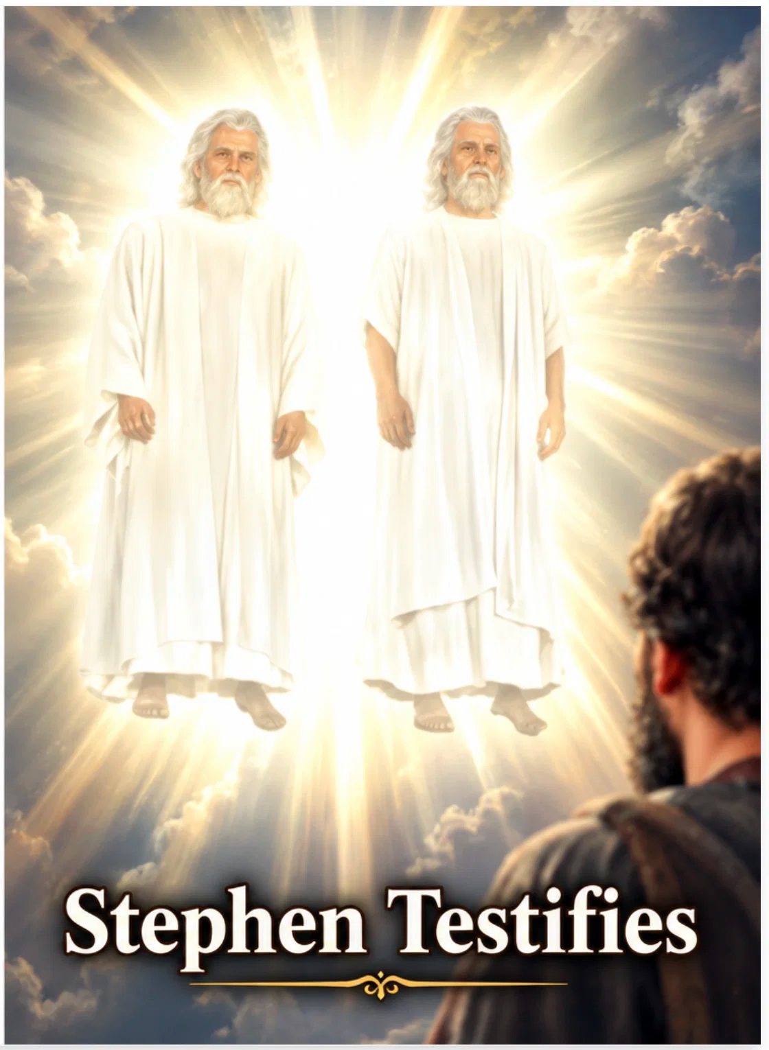 Stephen testifies: Stephen sees the Father and the Son in glory